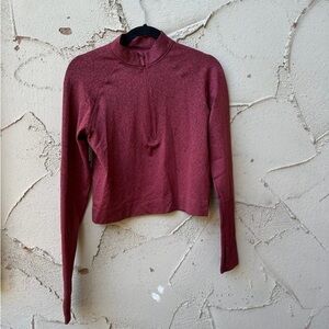 Lululemon Long Sleeve Top Burgundy Size 10